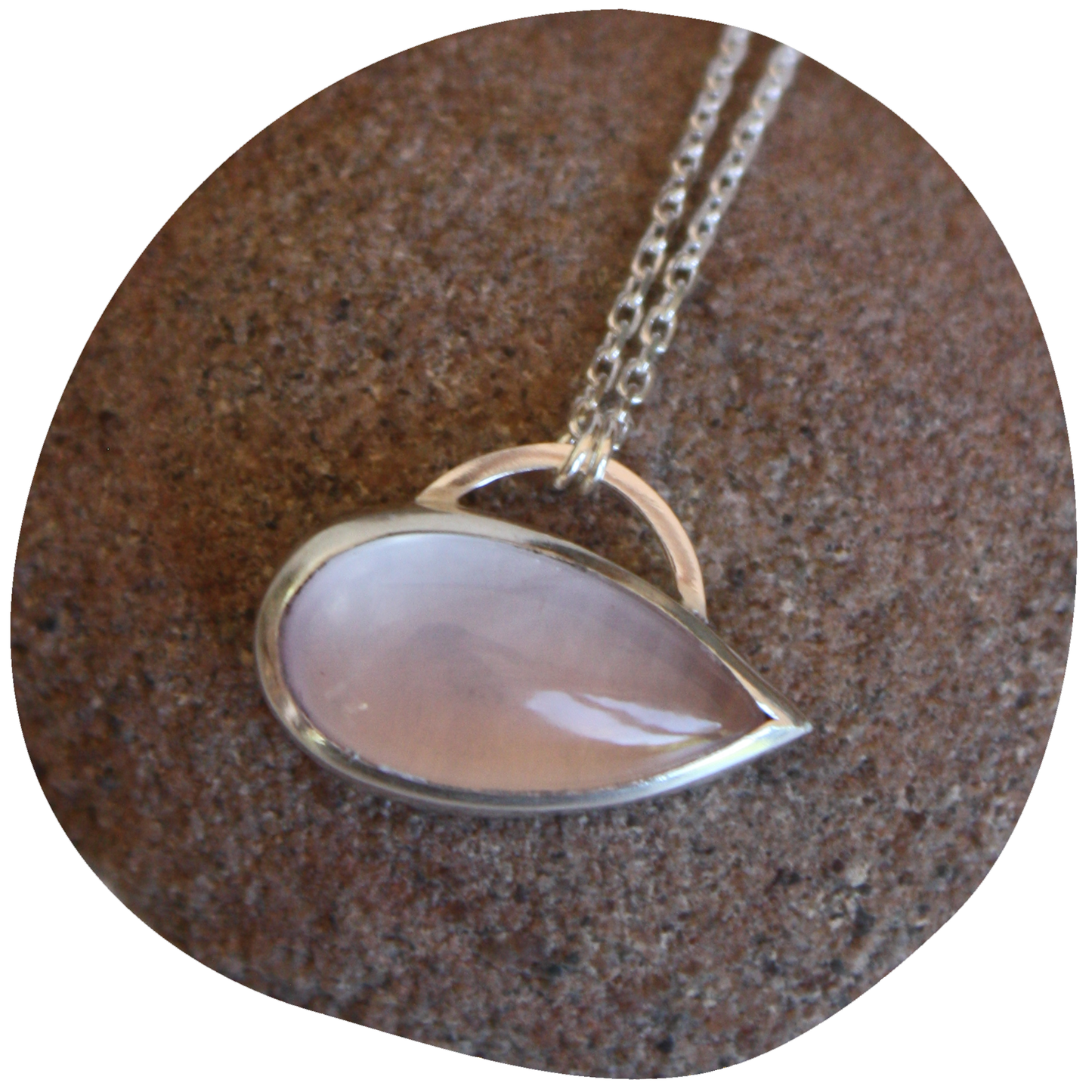 Aura Totem Necklace - Large Rose Quartz