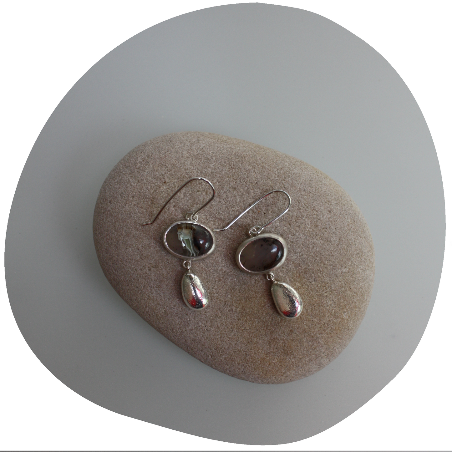 Montana Agate Drop Earrings