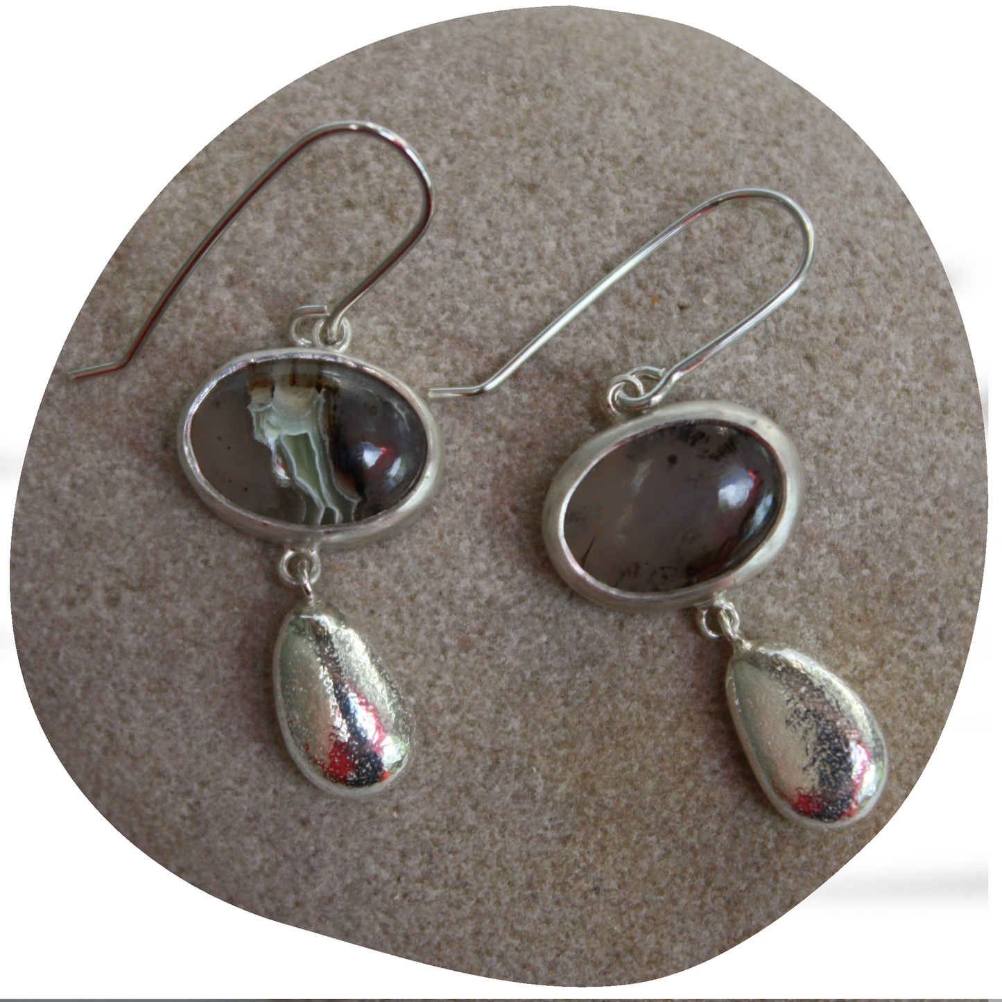 Montana Agate Drop Earrings